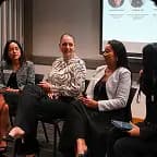 Suzanne Lilley participating in a professional panel discussion