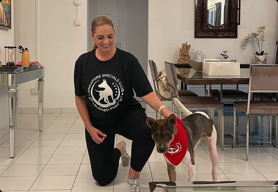 Suzanne Lilley rebuilding confidence at home with her dog