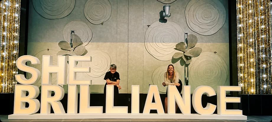Suzanne Lilley on the She Brilliance stage