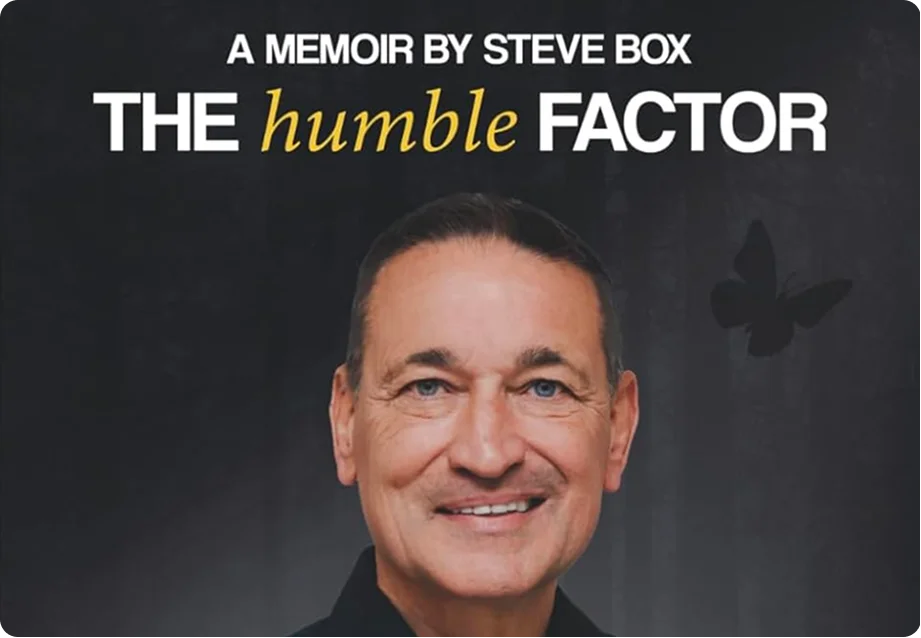 The Humble Factor memoir cover featuring Steve Box