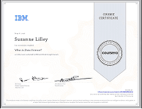 IBM Data Science certificate