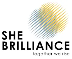 She Brilliance together we rise logo